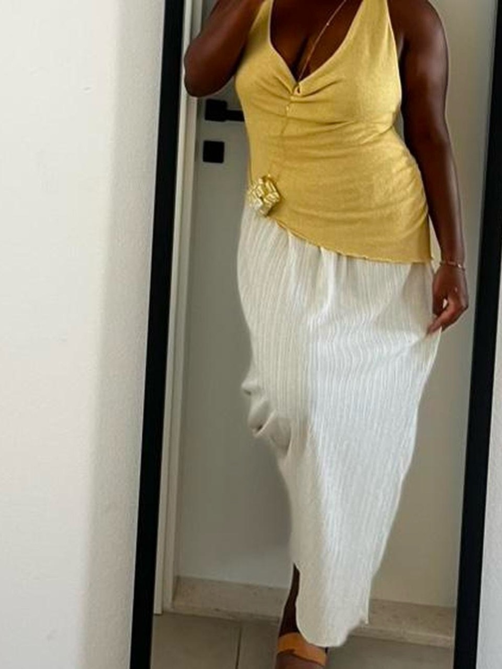 Zara Combination Halter Dress